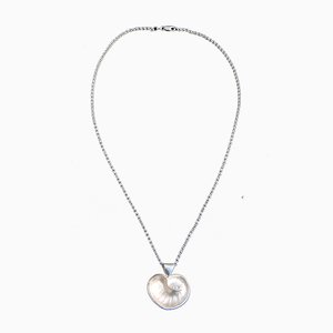 Catena S925 in argento sterling con cuore, set di 2