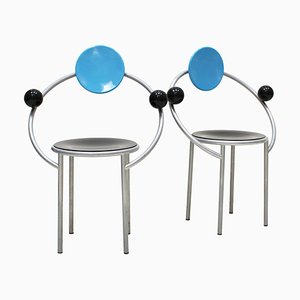 First Chairs von Michele de Lucchi für Memphis Milano, 2er Set