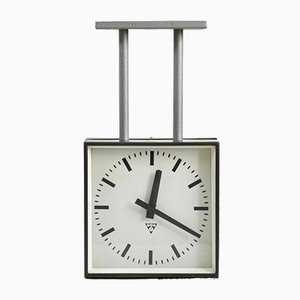 Doppelseitige Vintage Uhr von Pragotron