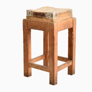 Französischer Antiker Metzgerblock