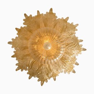 Plafón D 37.4 grande de cristal de Murano de Barovier & Toso, Italy, 1969