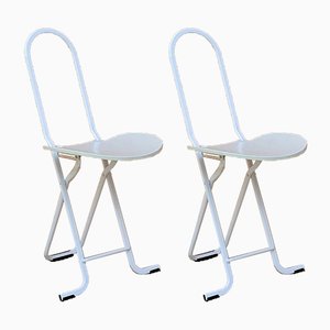 Dafne Folding Chairs by Gastone Rinaldi for Thema, Italy, 1979, Set of 2