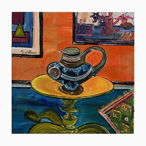 David Harper, Victorian Jug, Expressionist Still Life Painting, 2021