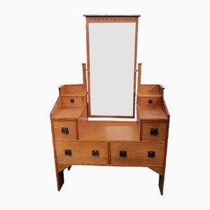 Arts and Crafts Oak Dressing Table