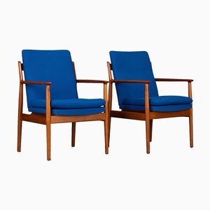 Poltrone nr. 341 di Arne Vodder per Sibast, anni '70, set di 2