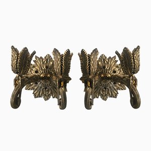 Appliques Murales en Bronze, 1920s, Set de 2