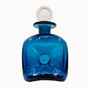 Bottiglia blu oceano di Jacob E. Bang per Kastrup Glasværk