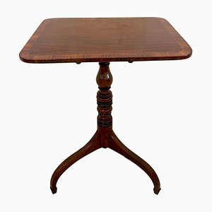 Lámpara de mesa George III antigua de caoba, siglo XVIII