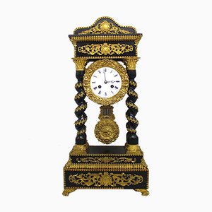 Reloj de péndulo con pórtico Napoleón III, siglo XIX