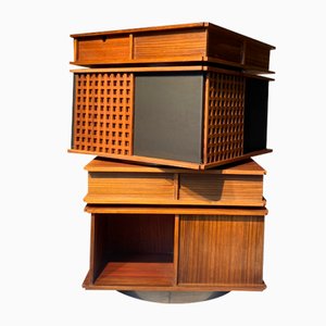 Swivel Cabinet for Library or Bar by Gianfranco Frattini