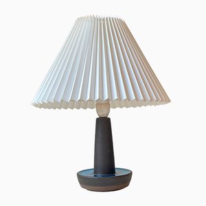 Ceramic Turquoise Table Lamp by Einar Johansen for Søholm, 1960s