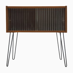 Upcycleter Schrank aus Teak & Glas, Dänemark, 1960er