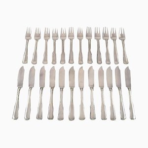 Dänisches Fischservice für 12 Personen von Georg Jensen, 24er Set