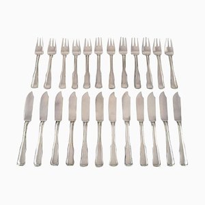 Danish Fish Service for 12 People from Georg Jensen, Set of 24