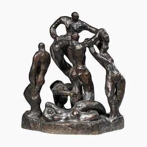 Escultura grande de bronce de Gloria Morena