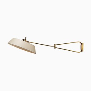 French Brass Wall Lamp from Lunel, 1960s