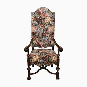 Antique Throne Armchair in Renaissance Style, 19th-Century