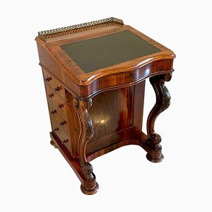 Antique Victorian Rosewood Freestanding Davenport