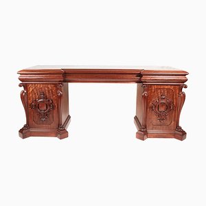 Antique William IV Carved Mahogany Sideboard