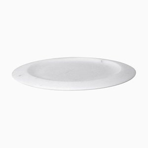 Piatto Piano #2 White Dining Plate by Ivan Colominas