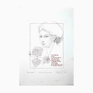 Leo Guide, Nonna Rosina, Etching, 1975