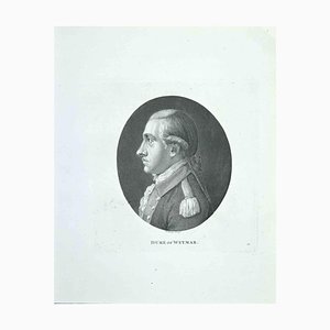 Thomas Holloway, Portrait du Duc de Weymar, Gravure, 1810