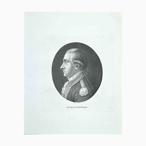 Thomas Holloway, retrato del duque de Weymar, aguafuerte, 1810