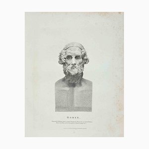 Thomas Holloway, Portrait of Homer, Etching, 1810