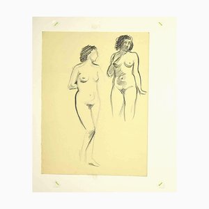 Leo Guide, Nudes, Zeichnung, 1980er