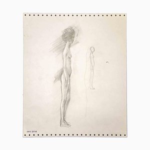 Leo Guida, Standing Nude, Drawing, 1970s
