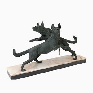Art Deco Skulptur, Deutscher Schäferhund