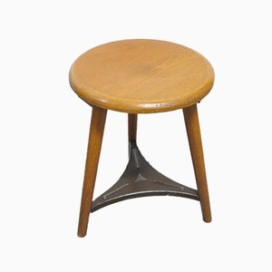 Vintage Industrial Workshop Stool, 1940s