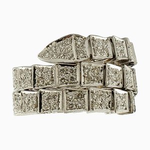 Handgefertigter Ring mit 2,05 Karat Weißen Diamanten