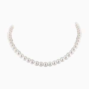 Pearl Necklace with 18 Karat Yellow Gold Closure
