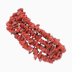 Italian Coral Multi-Strand Bracelet