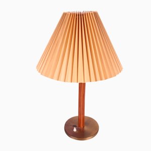 Danish Table Lamp with Original Shade, 1960s