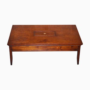Solid Hardwood Military Campaign Coffee Table with Internal Storage by Kennedy for Harrods