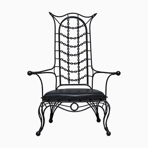 Fauteuil Trône Gothique en Fer