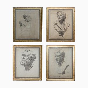 Italian 19th Century Sketches by F Mazzoli, Set of 4