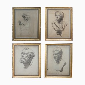 Italian 19th Century Sketches by F Mazzoli, Set of 4