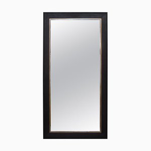 Huge Hardwood Mirror with Gold-Plated Chrome Detailing