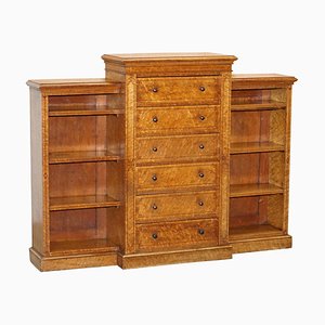 Satinwood & Burr Walnut Victorian Chest of Drawers