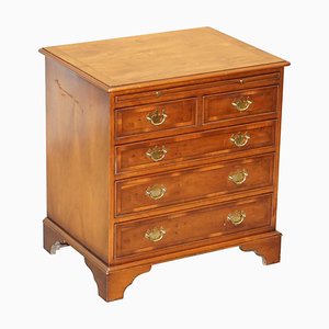 Burr Yew Wood Chest of Drawers