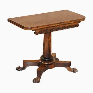 Mesa de té de madera roja de J Kendall & Co, década de 1830