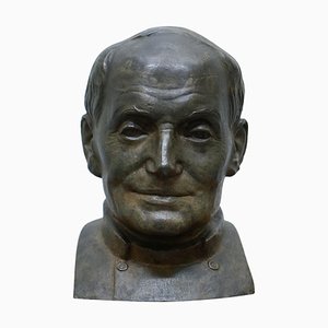 Large Bronze Head of Priest from James Bourlet & Sons LTD, 1840s