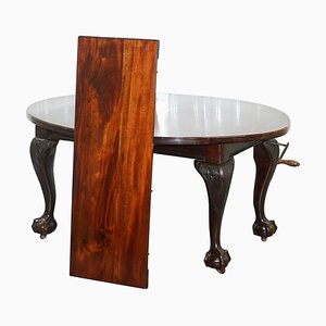 Mesa de comedor extensible victoriana de madera maciza de James Phillips & Sons