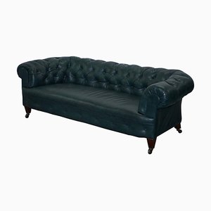 Viktorianisches Chesterfield Ledersofa von Cornelius v Smith, 1890er