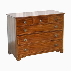 Georgian Hardwood Chest of Drawers with 3 Over 3 Formation, 1800s