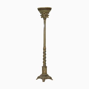Victorian Italian Venetian Hand-Painted Uplighter Standing Floor Lamp