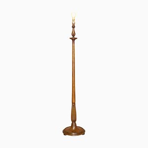 Antique Scottish Oak Floor Standing Lamp